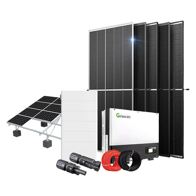 리?? 배터리 태양 전지 패널과 함께 12kw 하이브리드 태양 에너지 시스템