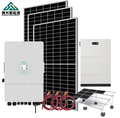 5000w 5000watt 5kw 단결성 실리콘 패널과 함께 가정용 태양 에너지 저장 시스템