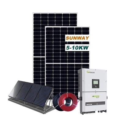60HZ 전원 온그리드 지붕 태양 시스템 10kW 태양 시스템 온그리드