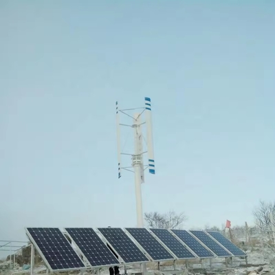 3Kw / 5Kw / 10Kw 강화된 유리 섬유 잎과 함께 풍력 발전 하이브리드 시스템