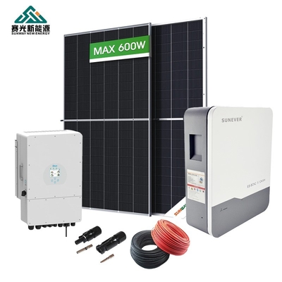 10kw 가정용 태양광 에너지 시스템 10000w 태양광 패널 키트와 저장 장치 포함