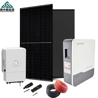 옥상 설치 납산 배터리 5kw 8kw 10kw 하이브리드 모드 가정용 태양 에너지 시스템