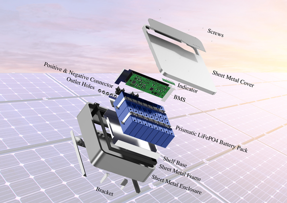명소 전압 51.2V LiFePO4 배터리 5kwh 10kwh 가정용 태양광 시스템 에너지 저장