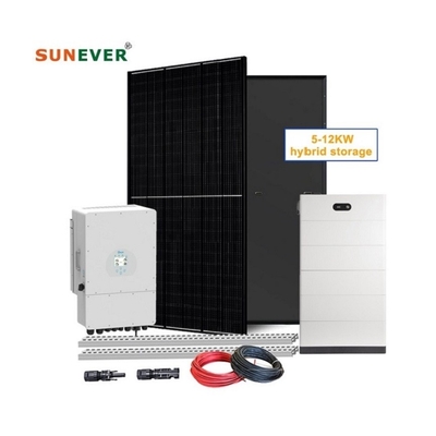 홈 태양 에너지 저장 시스템 10kw 하이브리드 태양 시스템 10000w 태양 에너지 시스템