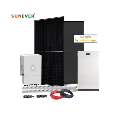 명소 전압 48Vdc / 51.2Vdc 태양 전지 패널 시스템 완전 키트 5kw 6kw 8kw 10kw 12kw
