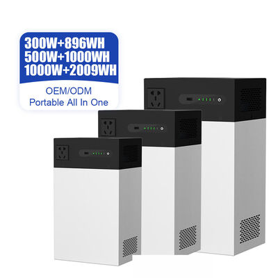 오프그리드 태양 에너지 시스템 500W 1004.8Wh MPPT 기술, LiFePO4 배터리 및 완전한 안전 보호 장치와 함께 태양 재충전 가능한 ESS