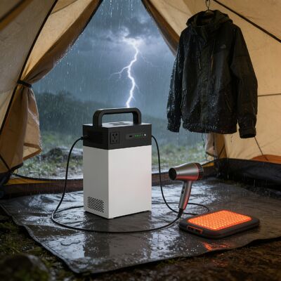 1004.8Wh 듀얼 충전 태양 에너지 시스템 500W 휴대용 ESS