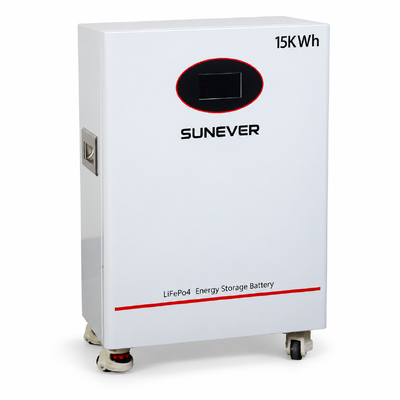 SUNEVER TD-15 51.2V 300Ah LiFePO4 태양광 저장 배터리 15.36kWh 200A CAN RS485 플로어 스탠딩