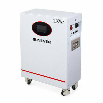 UNEVER 10kWh 51.2V 200Ah 가정 에너지 저장 및 오프 그리드 백업 전원용 LiFePO4 리튬 태양광 배터리