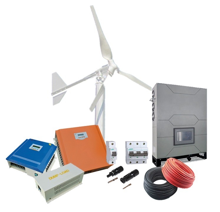 10kW 3단계 태양풍 에너지 가정 10kW 온 그리드 풍력 발전 시스템 CE 인증