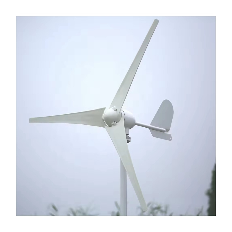 3Kw / 5Kw / 10Kw 강화된 유리 섬유 잎과 함께 풍력 발전 하이브리드 시스템