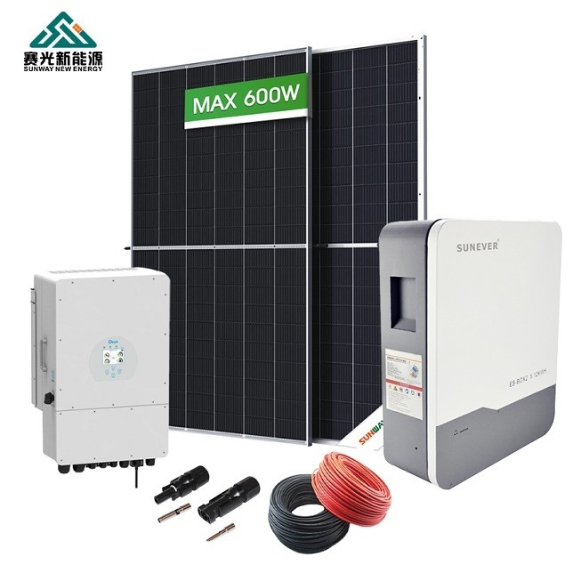 가정용 5kw 6kw 8kw 10kw의 태양광 시스템 키트
