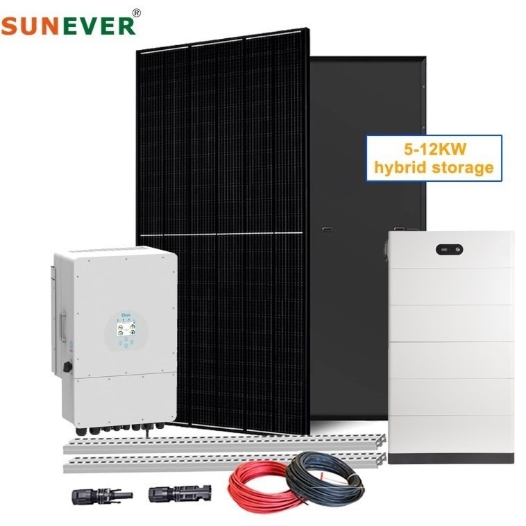 하이브리드 모드 5kw 6kw 8kw 10kw 태양광 발전 시스템 410-700Watt 태양 전지 패널