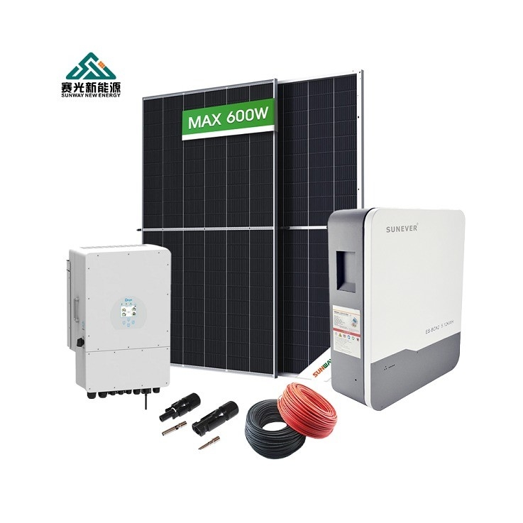 MPPT 컨트롤러 5kw 6kw 8kw 10kw 가정용 배터리 발전소용 하이브리드 태양광 발전 시스템