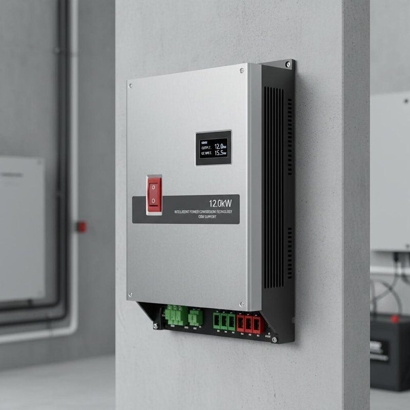 최대 AC 출력 12kW 태양 전지 인버터 통합 DC 스위치 OEM 지원 지능형 전력 변환 기술