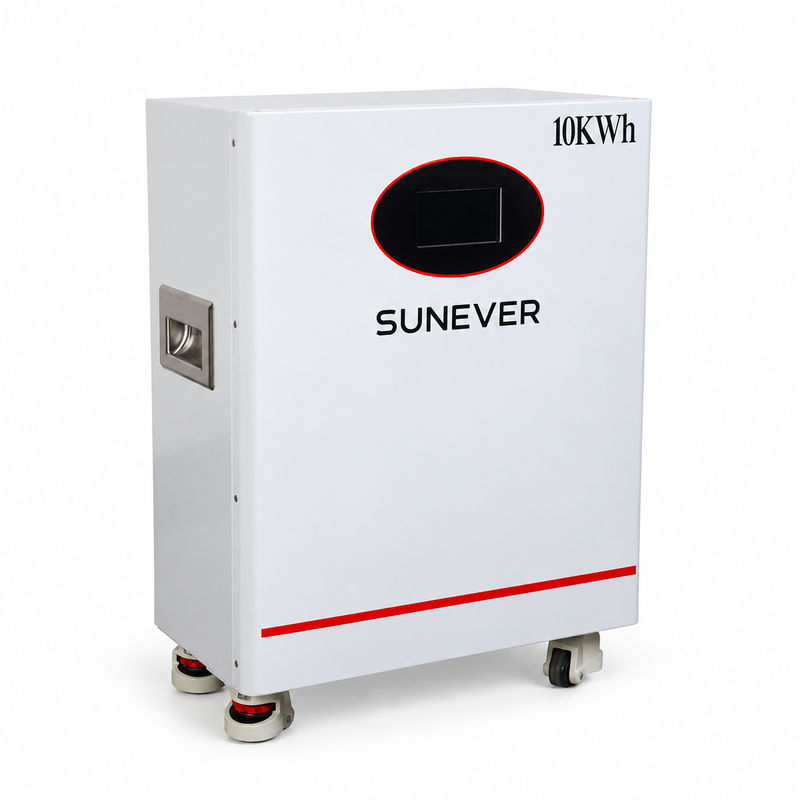 UNEVER 10kWh 51.2V 200Ah 가정 에너지 저장 및 오프 그리드 백업 전원용 LiFePO4 리튬 태양광 배터리