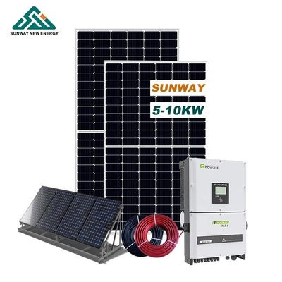 10kW 20kW 온그리드 태양계 24시간 작업 시간 단결성 실리콘