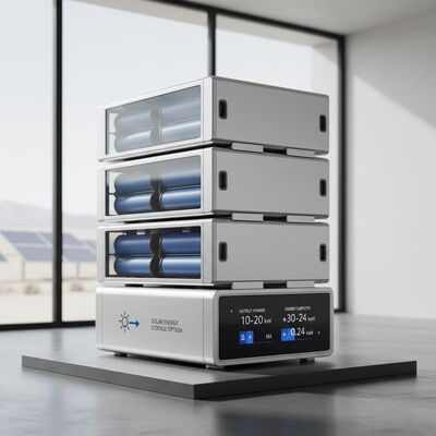 스택블 태양광 저장 배터리 출력 전력 범위 10 ~ 20KWh 에너지 용량 10.24 ~ 30kWh 및 태양 에너지 저장 옵션